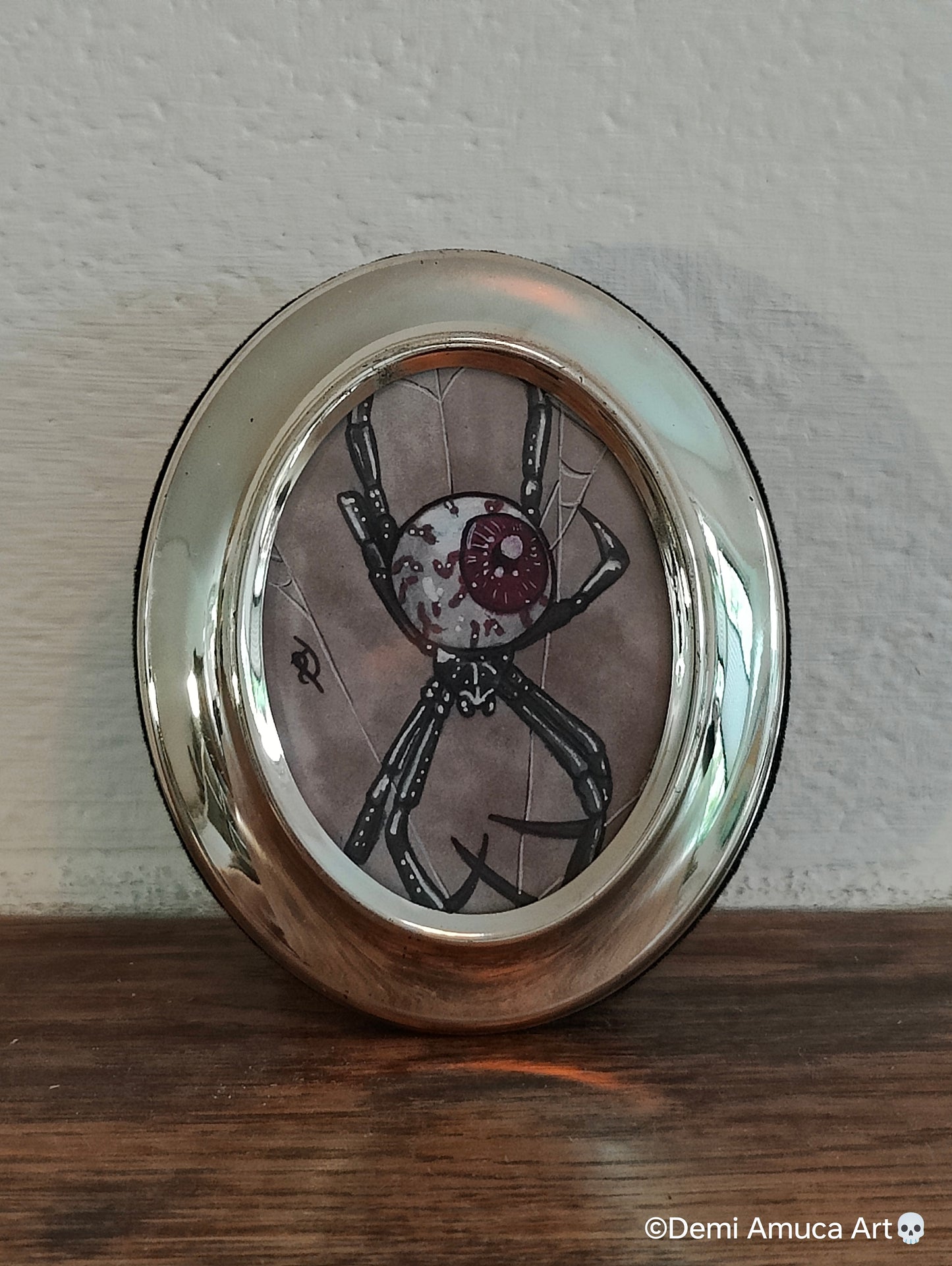 Framed Art Print Eyeball Spider