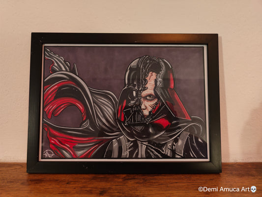 Framed Art Print Darth Vader