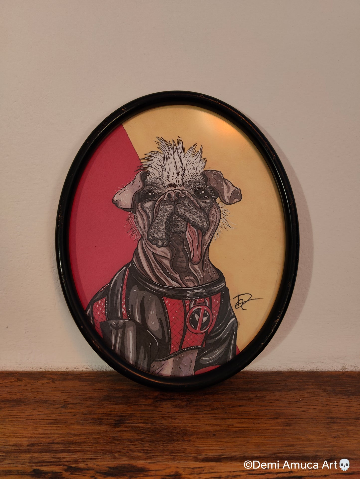 Framed Art Print Dogpool (No Shipping)