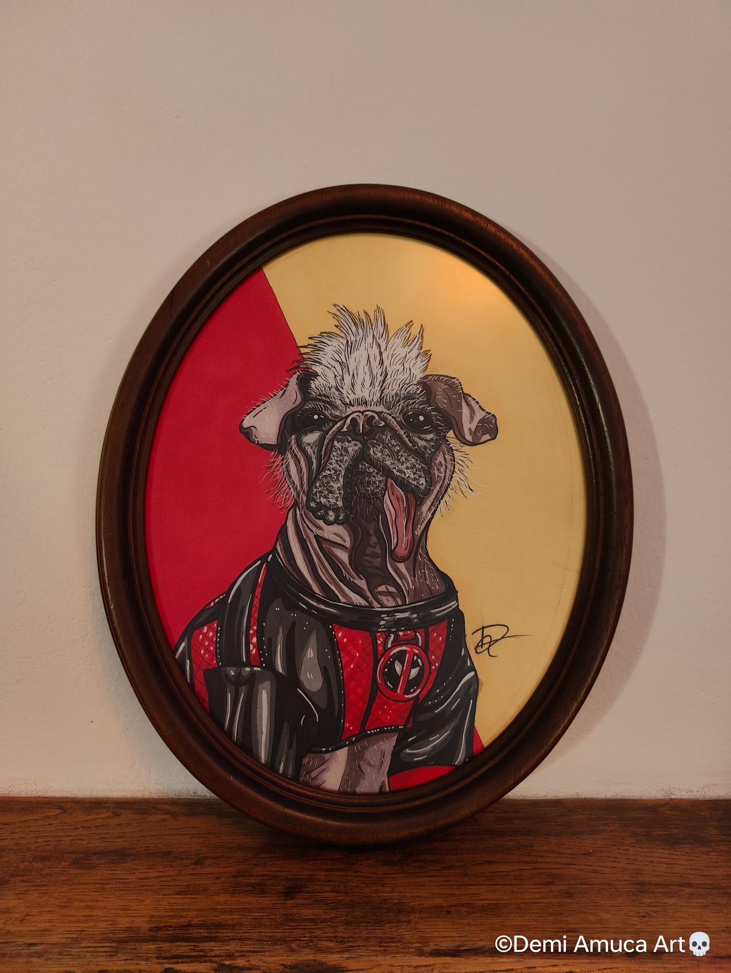 Framed Art Print Dogpool (No Shipping)