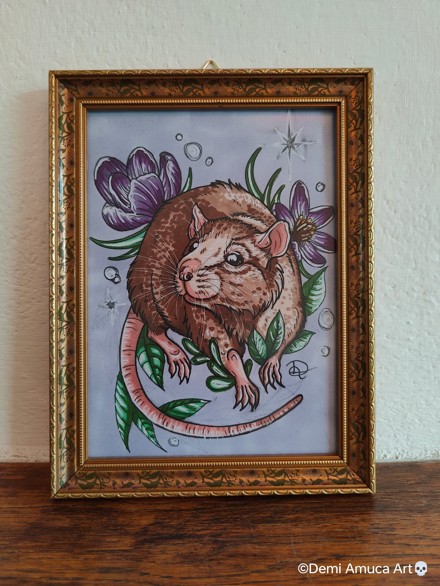 Framed Art Print Rat Cinnamonroll