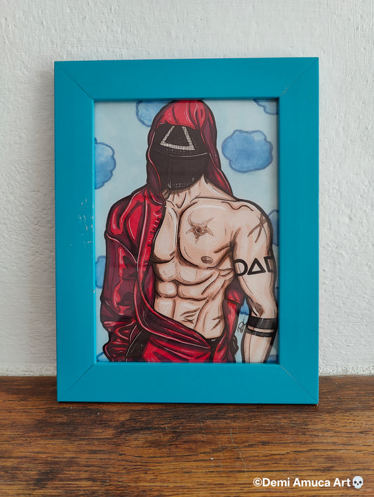 Framed Art Print: Pink Guard