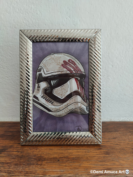 Framed Art Print: Finn's Helmet