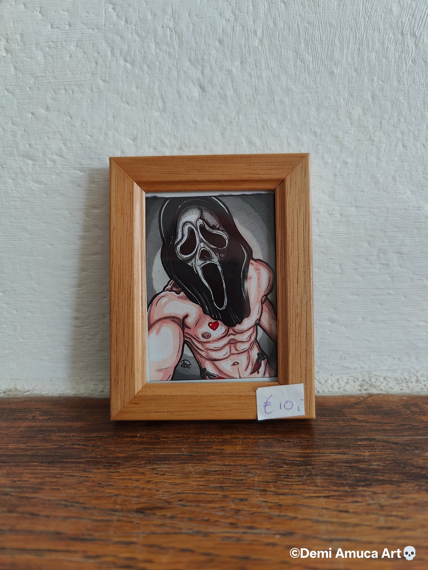 Framed Art Print Ghost Face