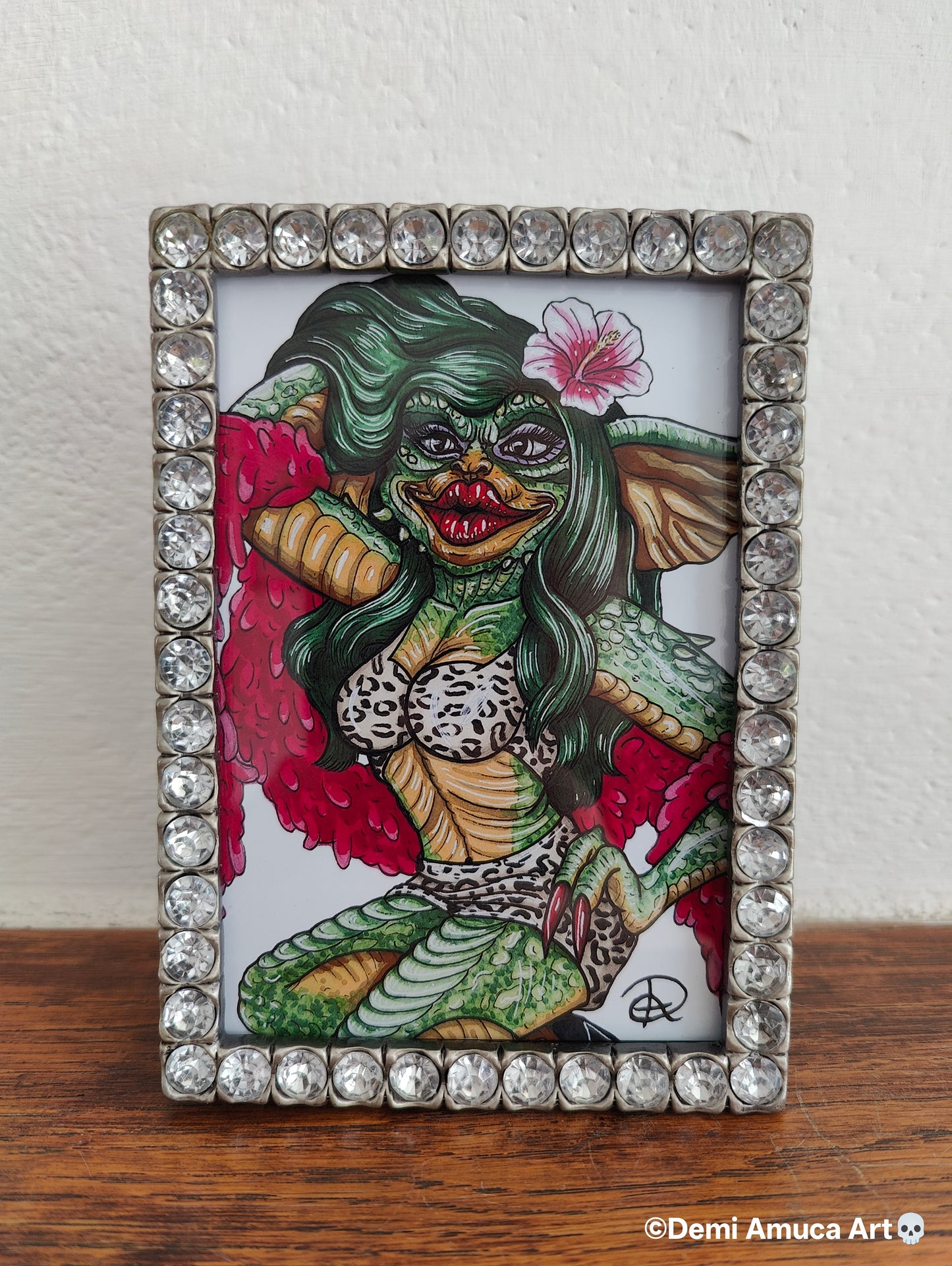 Framed Art Print Greta Gremlin
