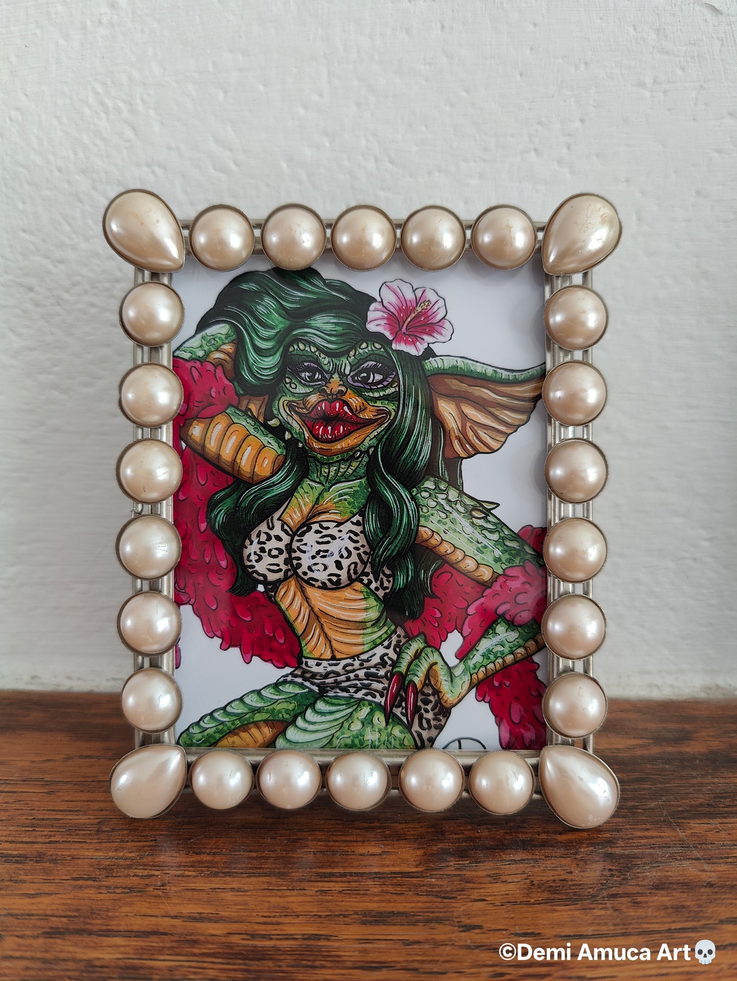 Framed Art Print Greta Gremlin