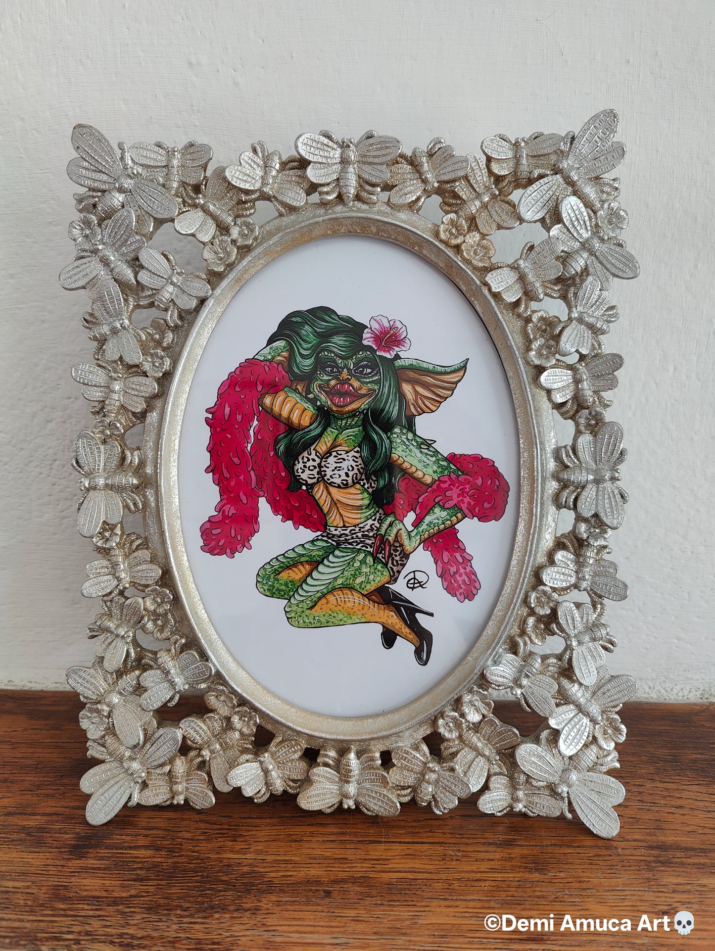 Framed Art Print Greta Gremlin