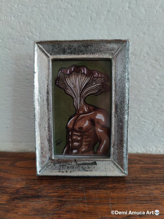 Framed Art Print Oyster Mushroom