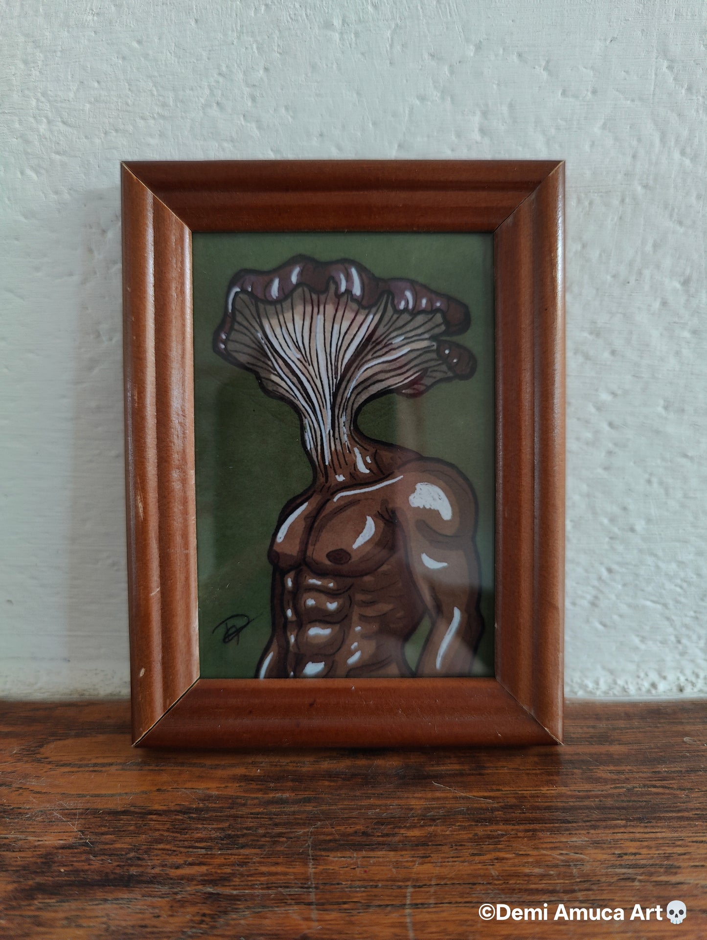 Framed Art Print Oyster Mushroom