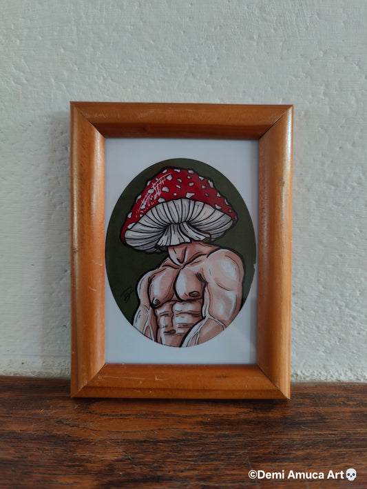 Framed Art Print Amanita Muscaria