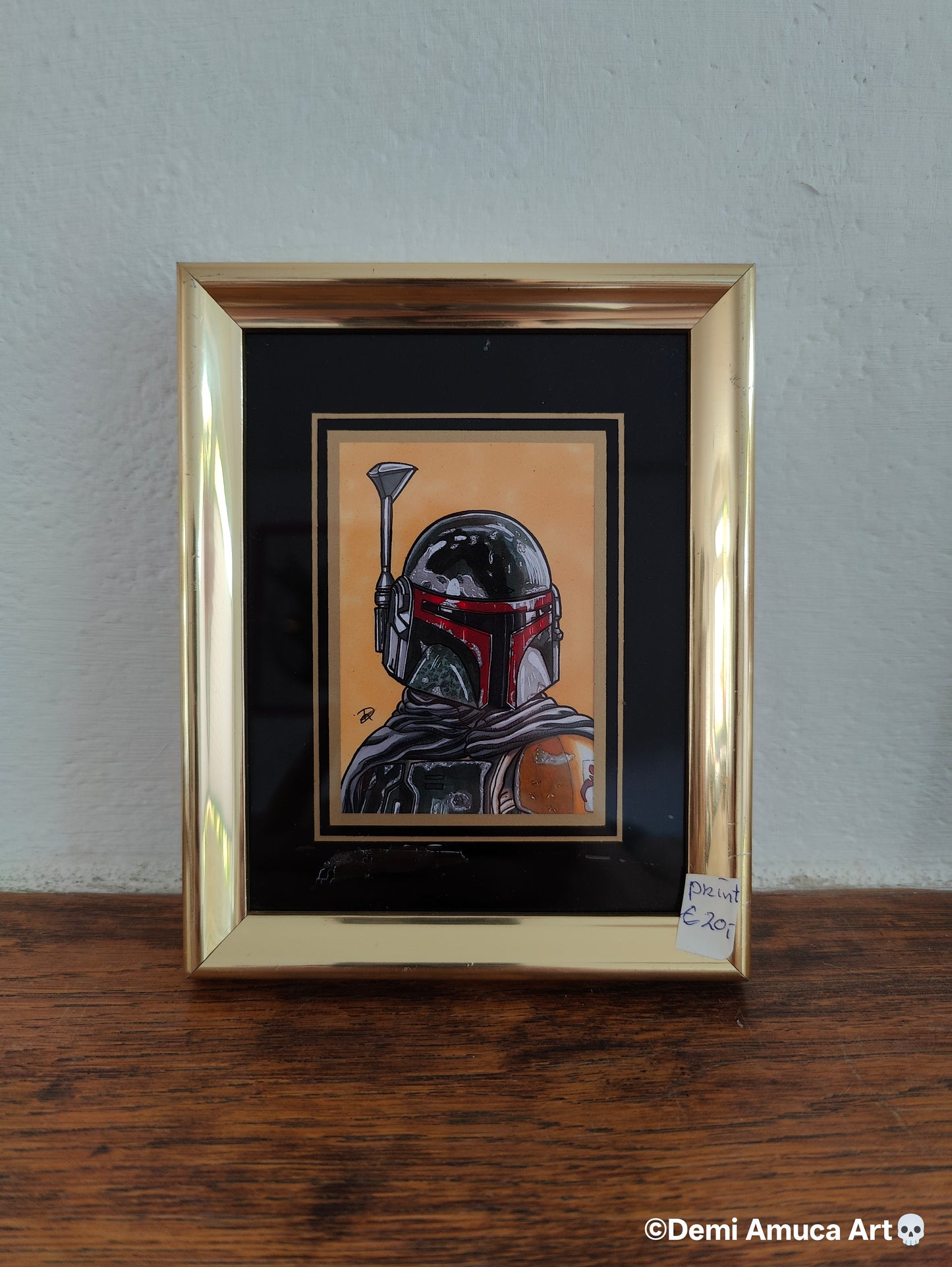 Framed Art Print: Boba Fett