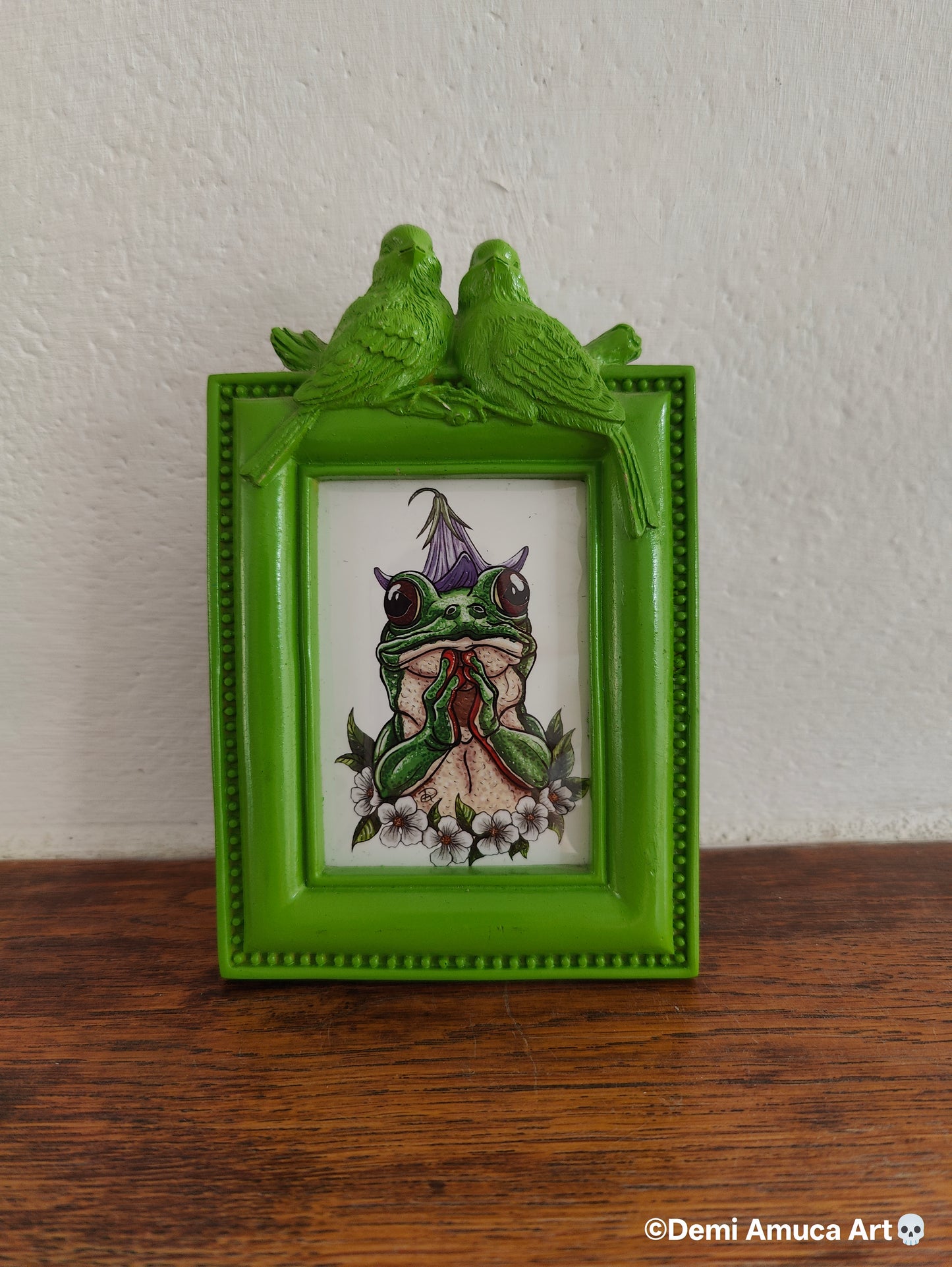 Framed Art Print What The Frog?!