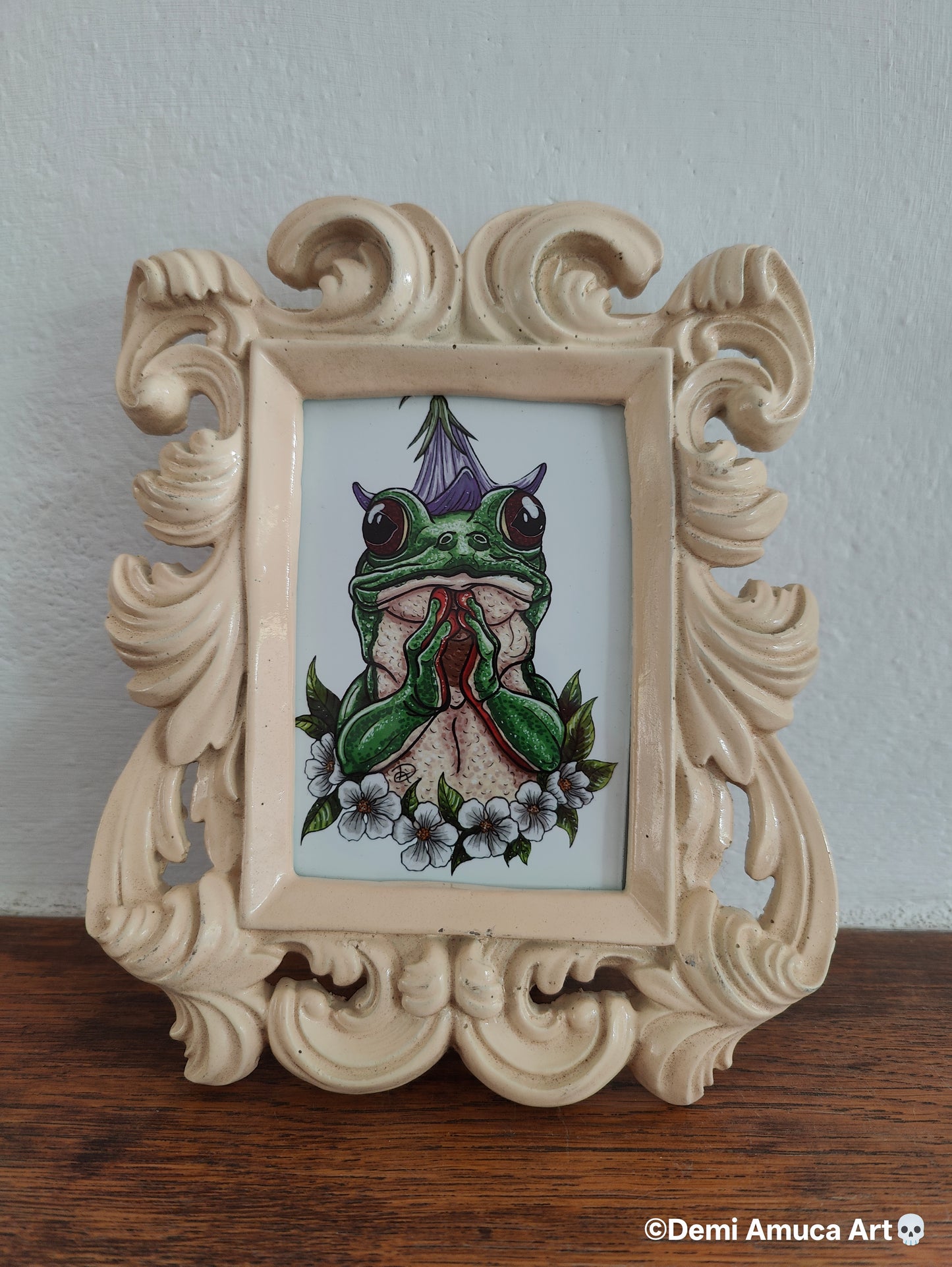 Framed Art Print What The Frog?!