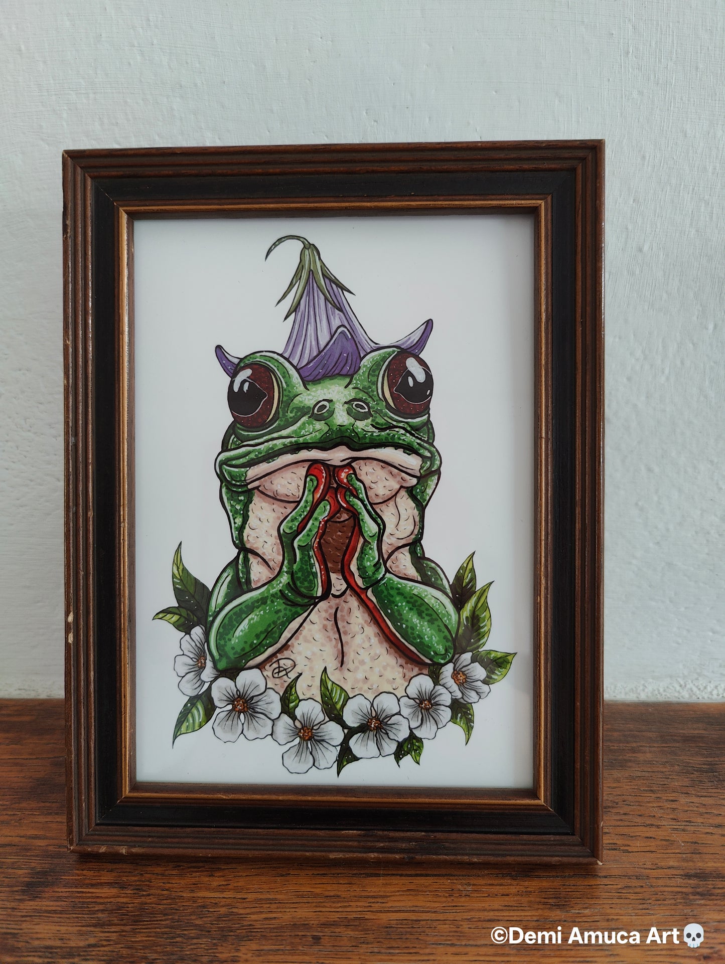 Framed Art Print What The Frog?!
