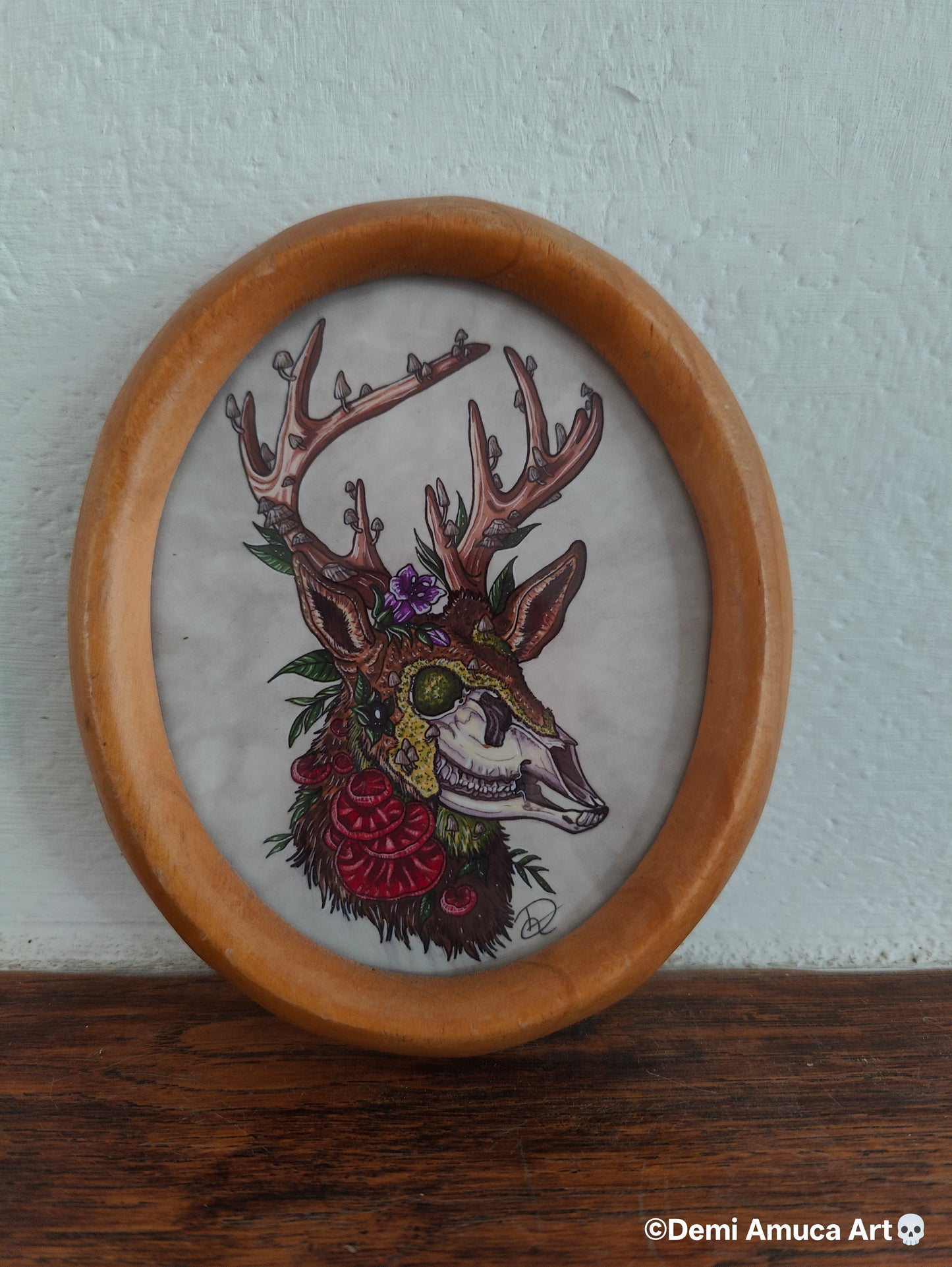 Framed Art Print Dead Deer