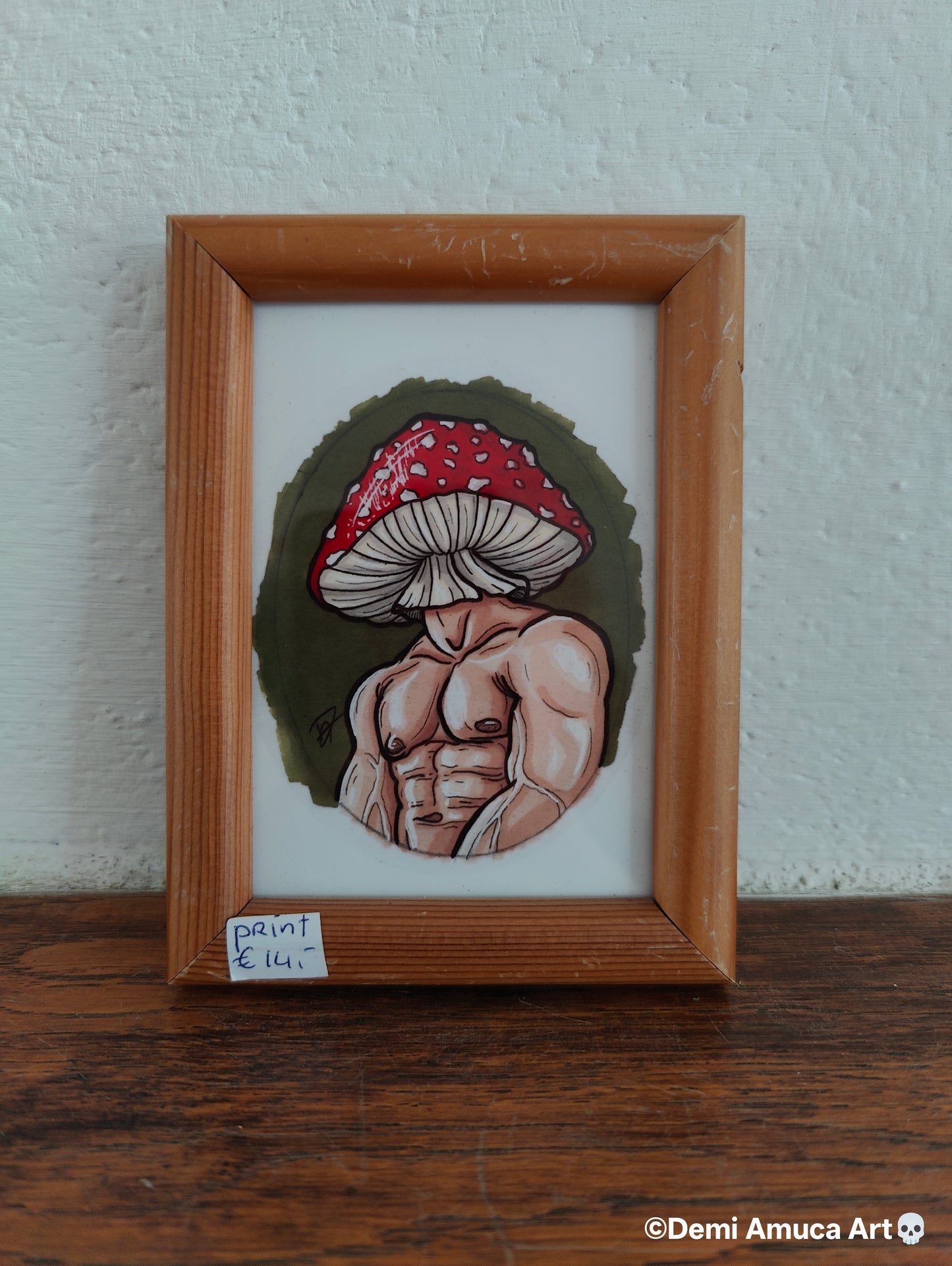 Framed Art Print Amanita Muscaria