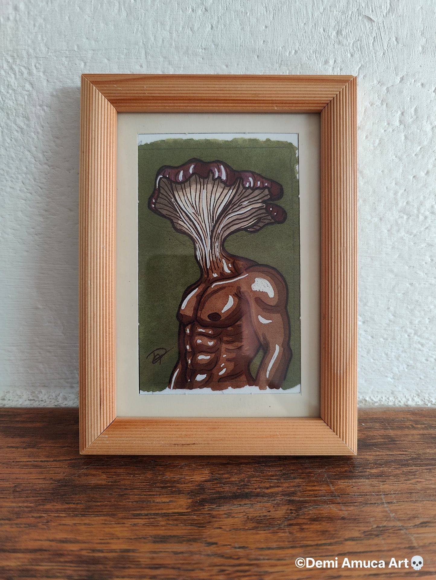 Framed Art Print Oyster Mushroom