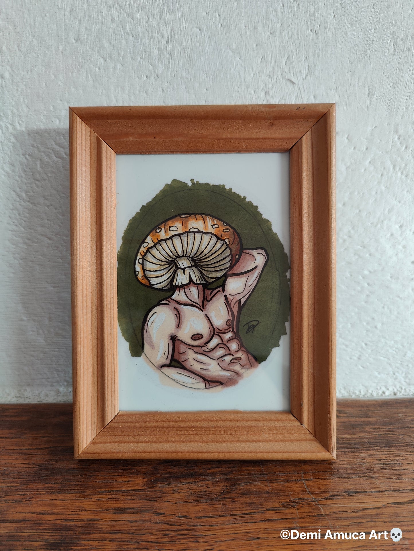 Framed Art Print Deathcap