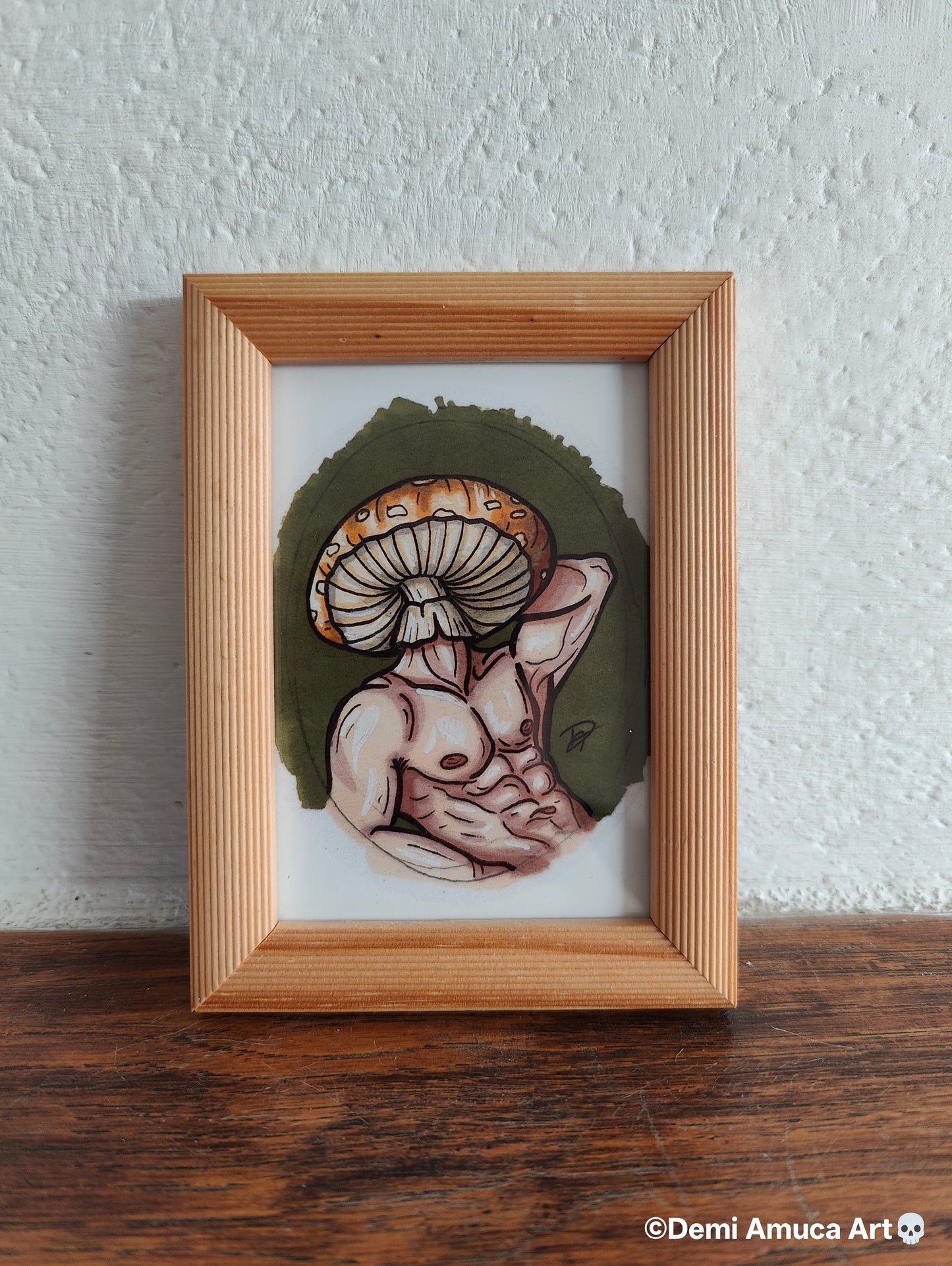 Framed Art Print Deathcap
