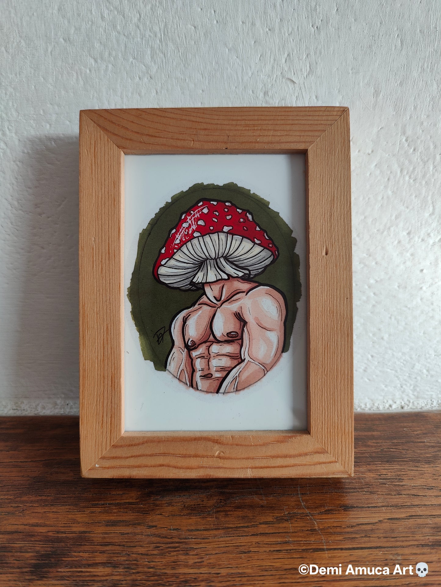 Framed Art Print Amanita Muscaria