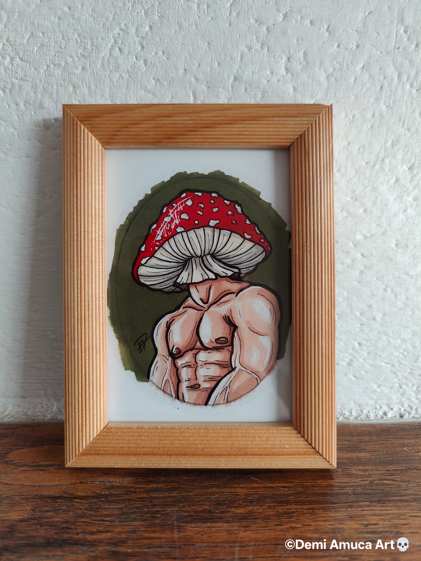 Framed Art Print Amanita Muscaria