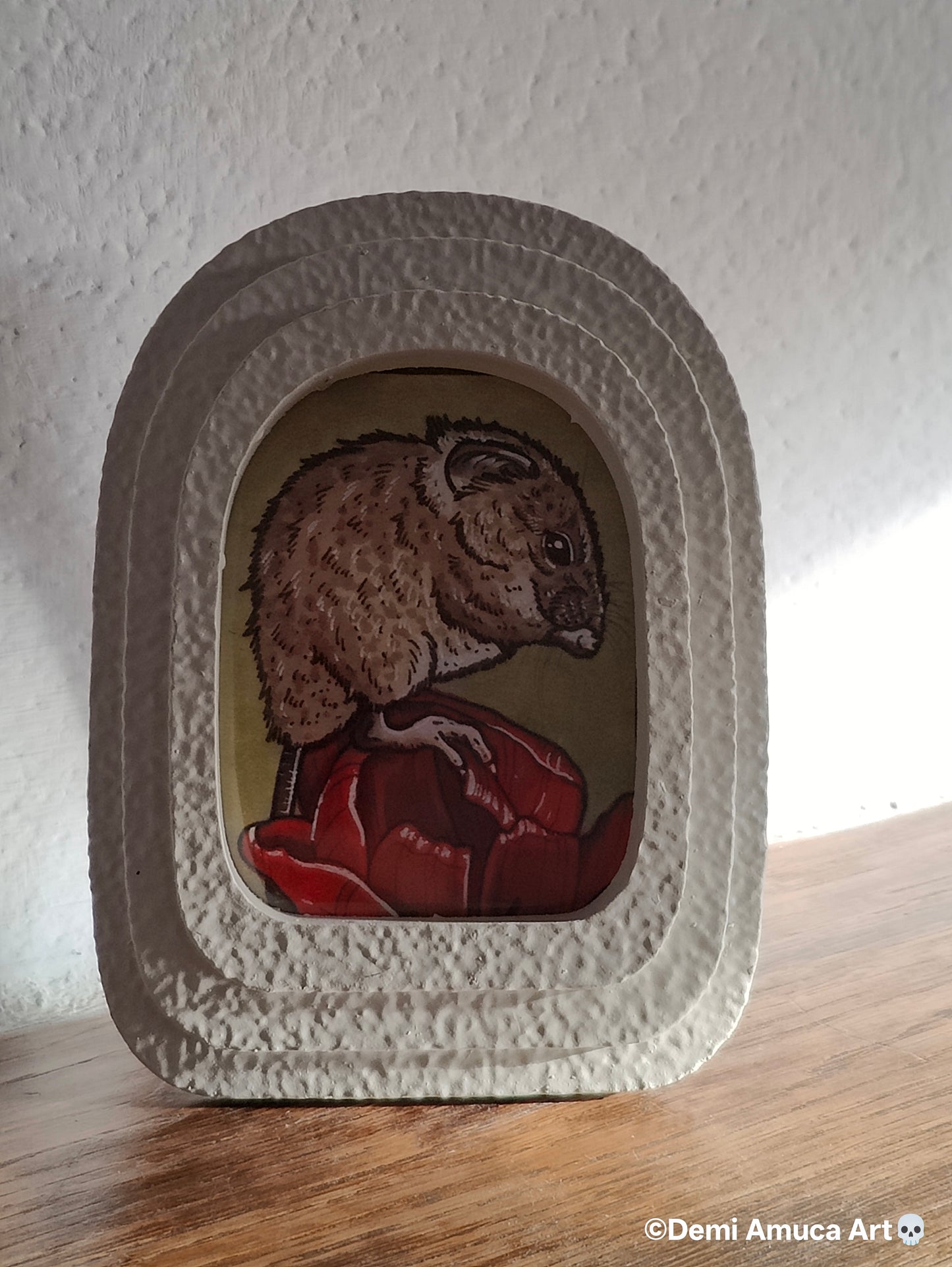 Framed Art Print Tulip Mouse