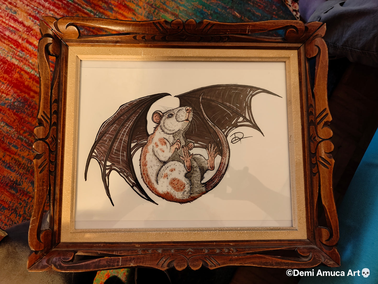 Framed Art Print Batrat 2.0