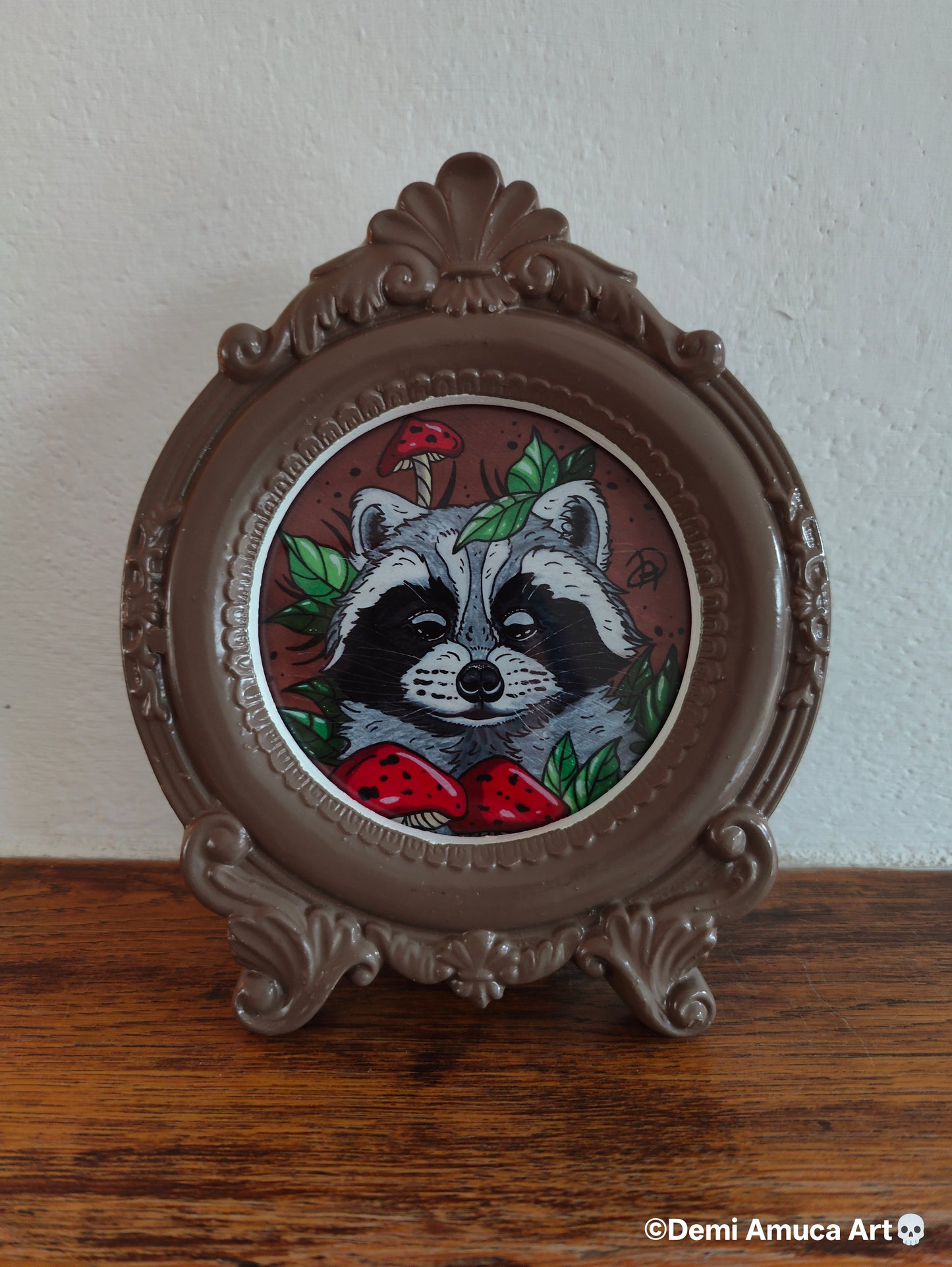 Framed Art Print: Raccoon