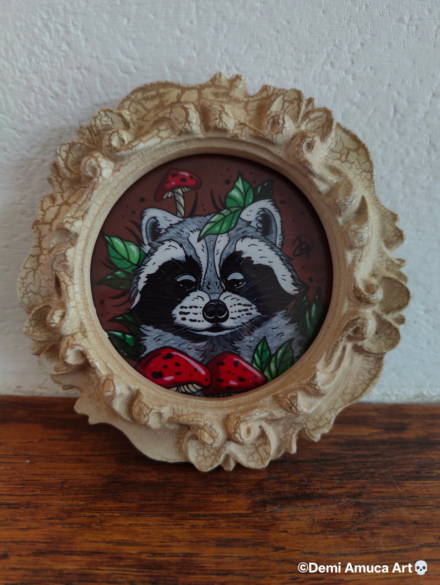 Framed Art Print: Raccoon