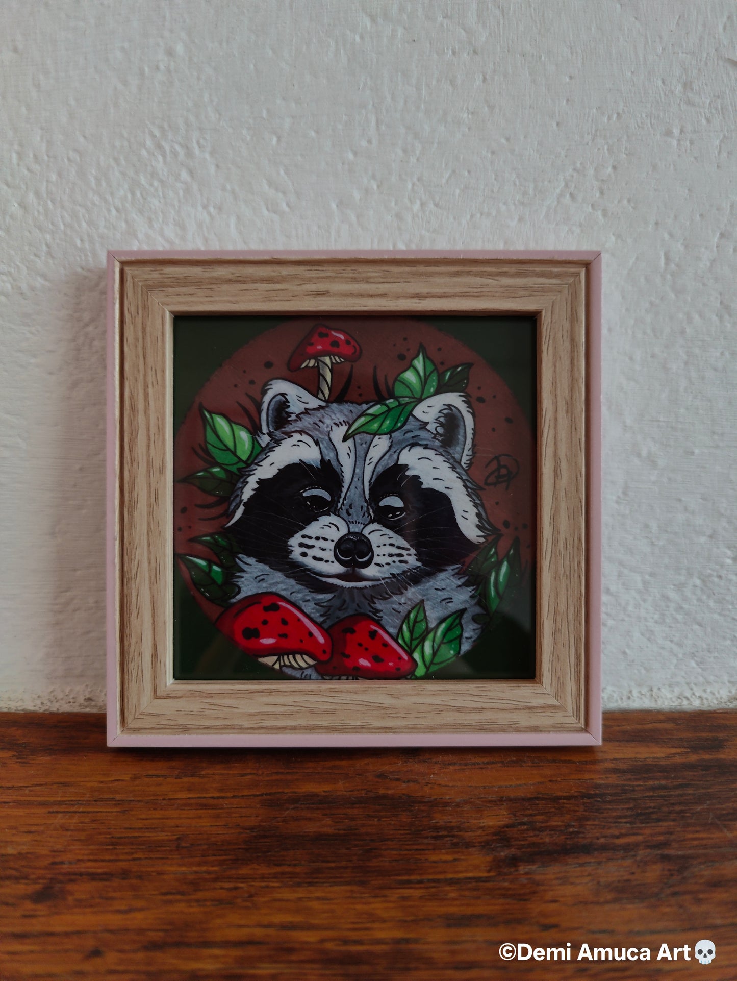 Framed Art Print: Raccoon