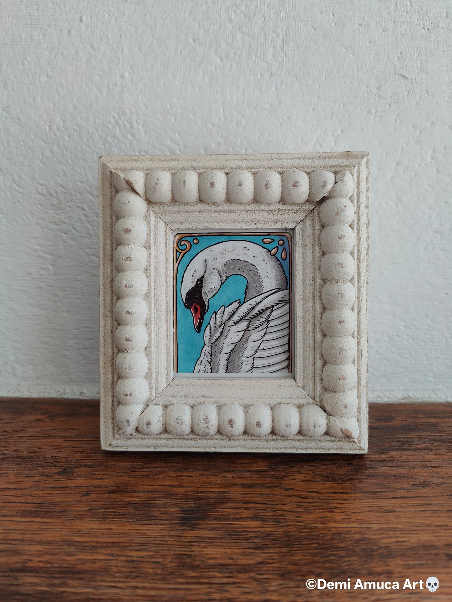 Framed Art Print: Swan