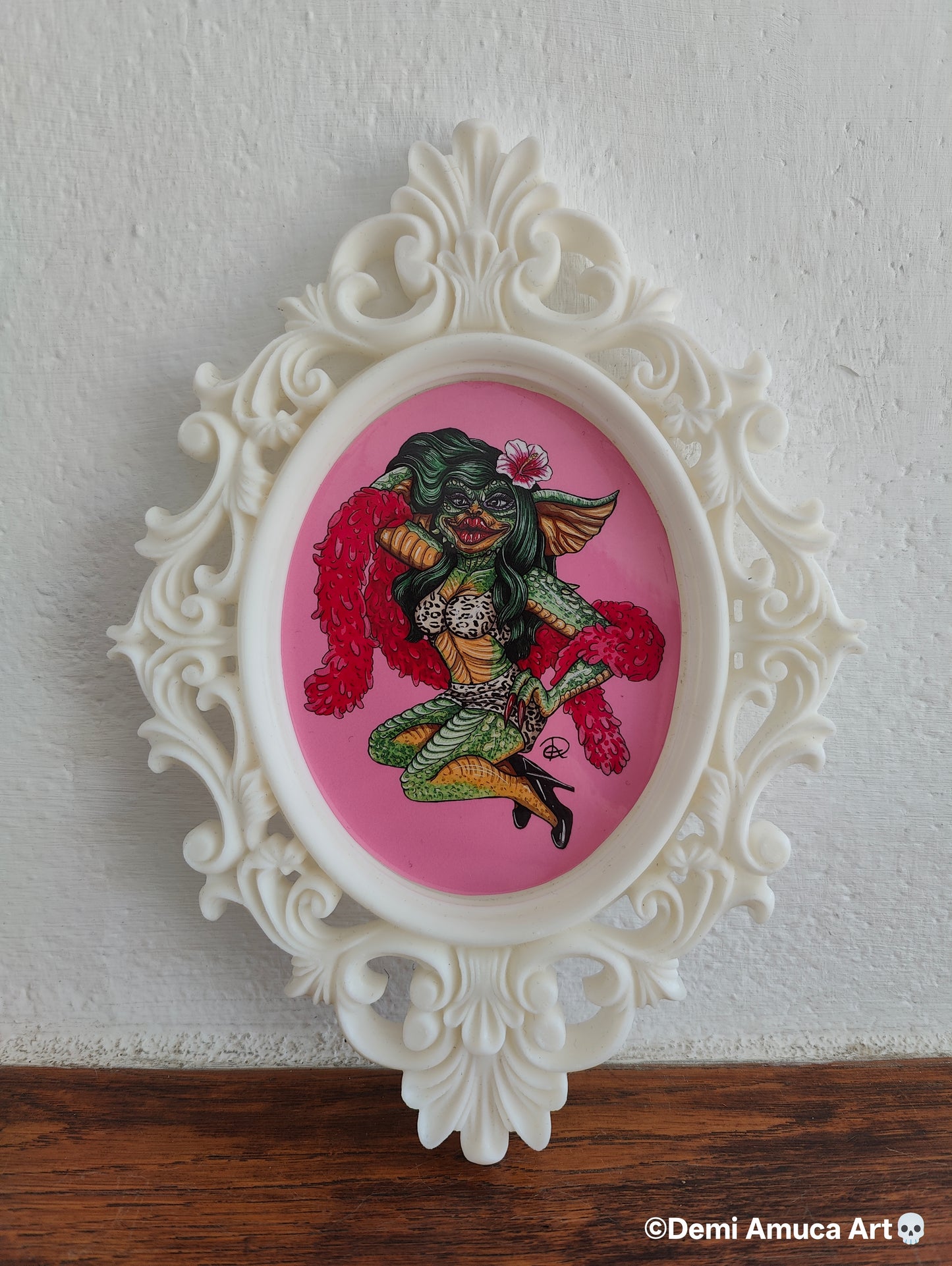 Framed Art Print Greta Gremlin
