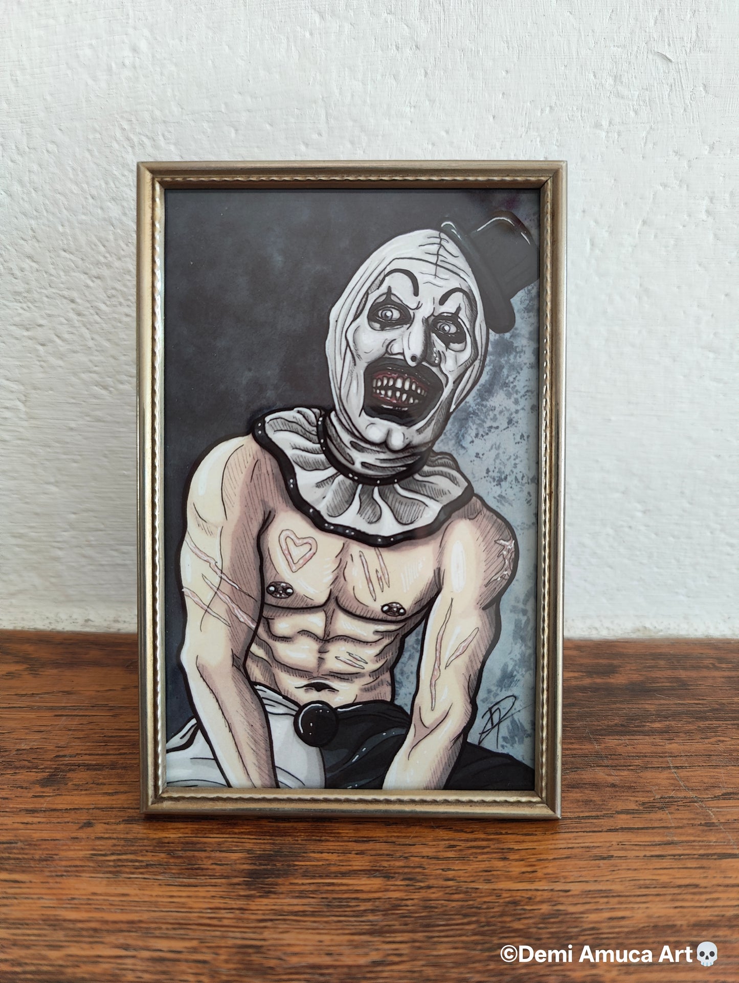 Framed Art Print: Art The Clown