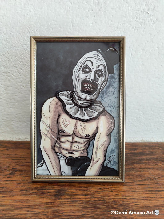 Framed Art Print: Art The Clown