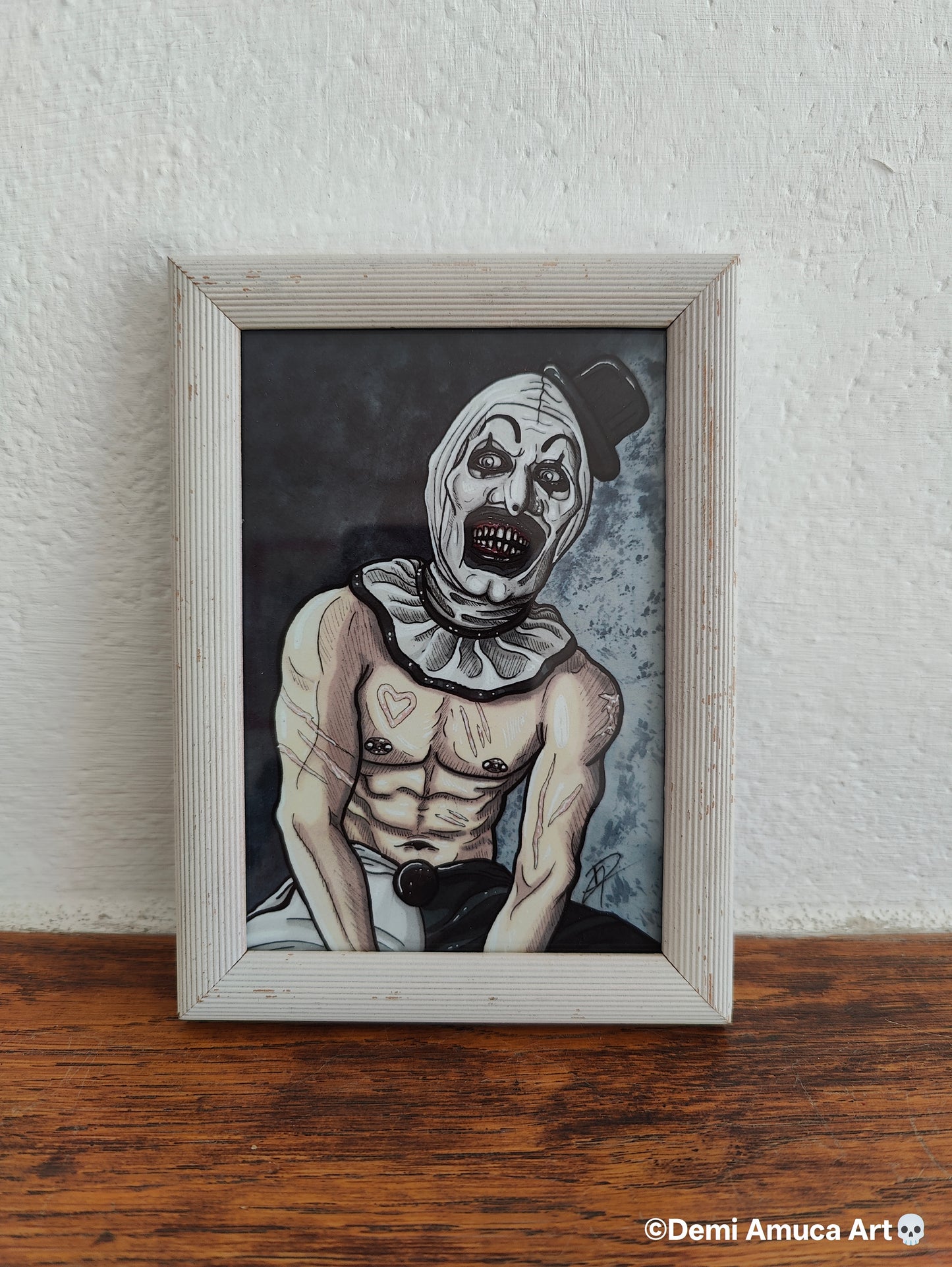 Framed Art Print: Art The Clown