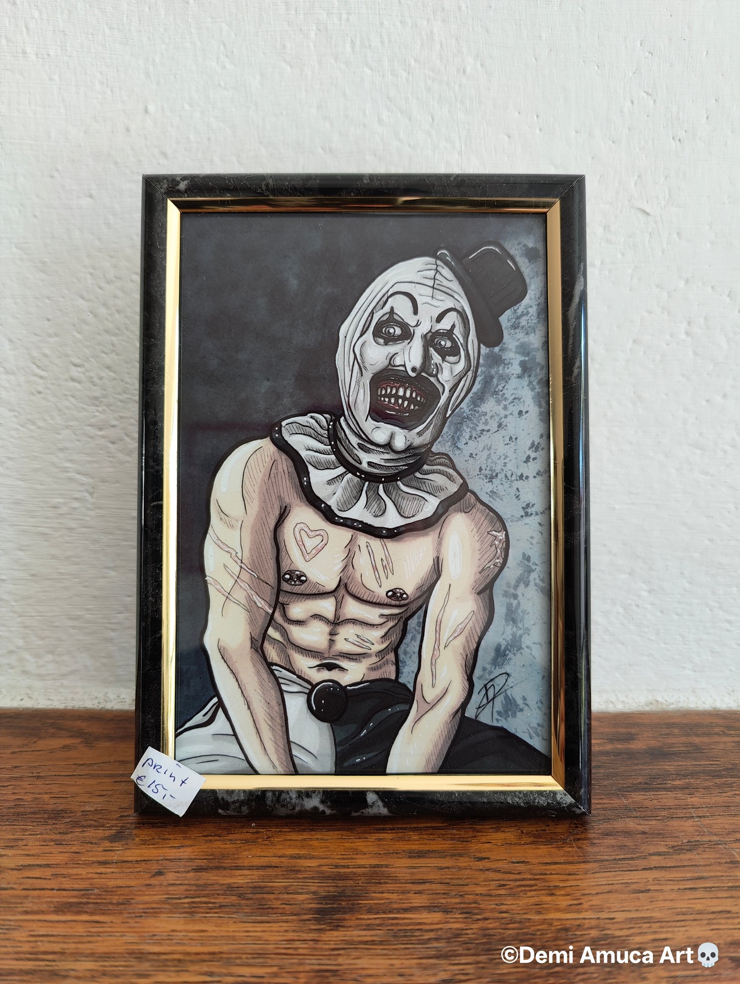 Framed Art Print: Art The Clown