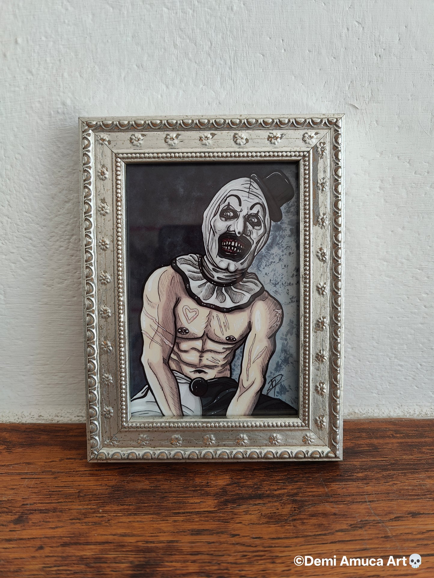 Framed Art Print: Art The Clown