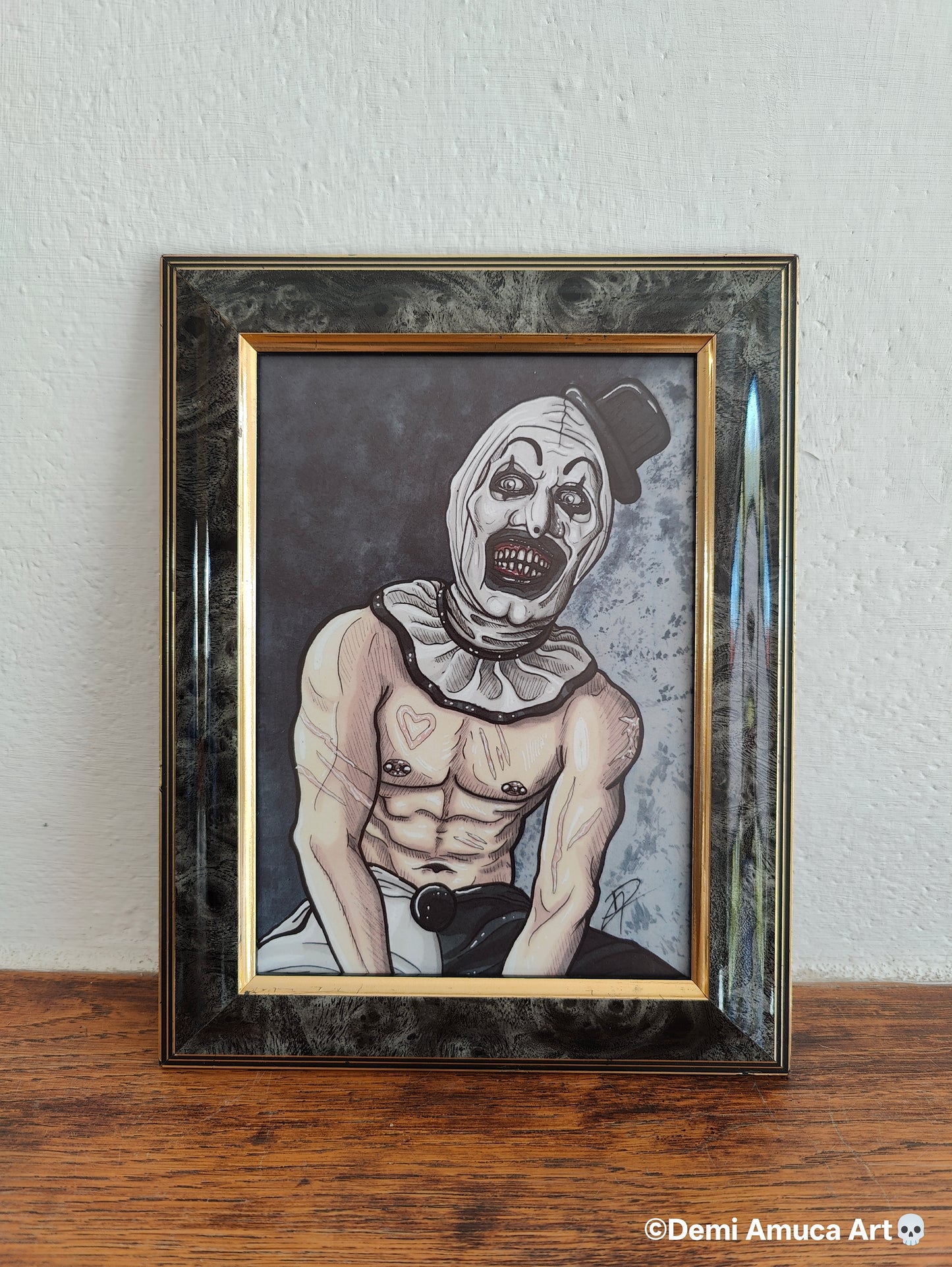 Framed Art Print: Art The Clown
