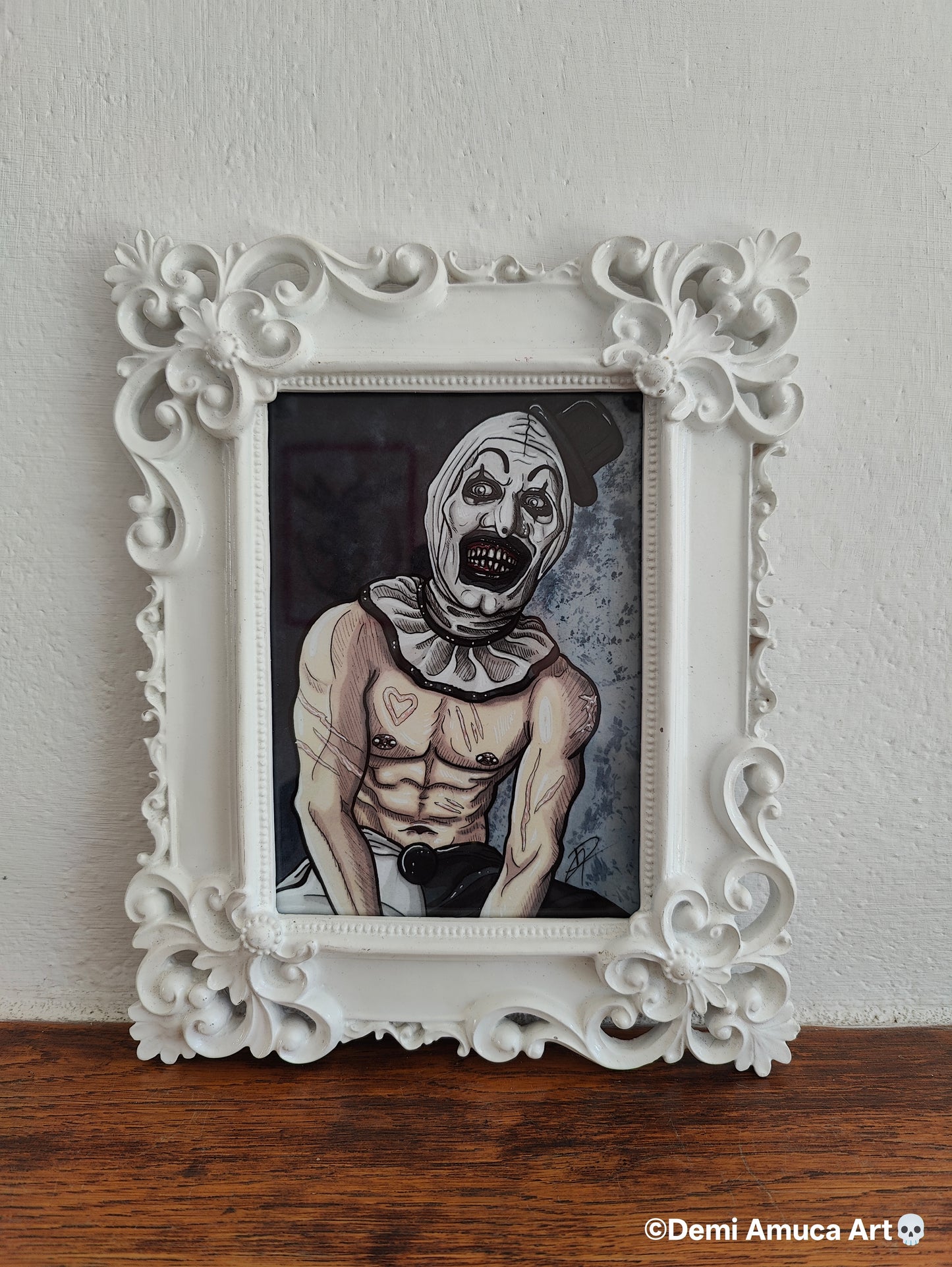 Framed Art Print: Art The Clown