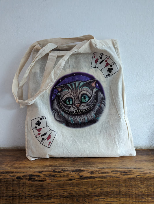 Chesire cat Totebag