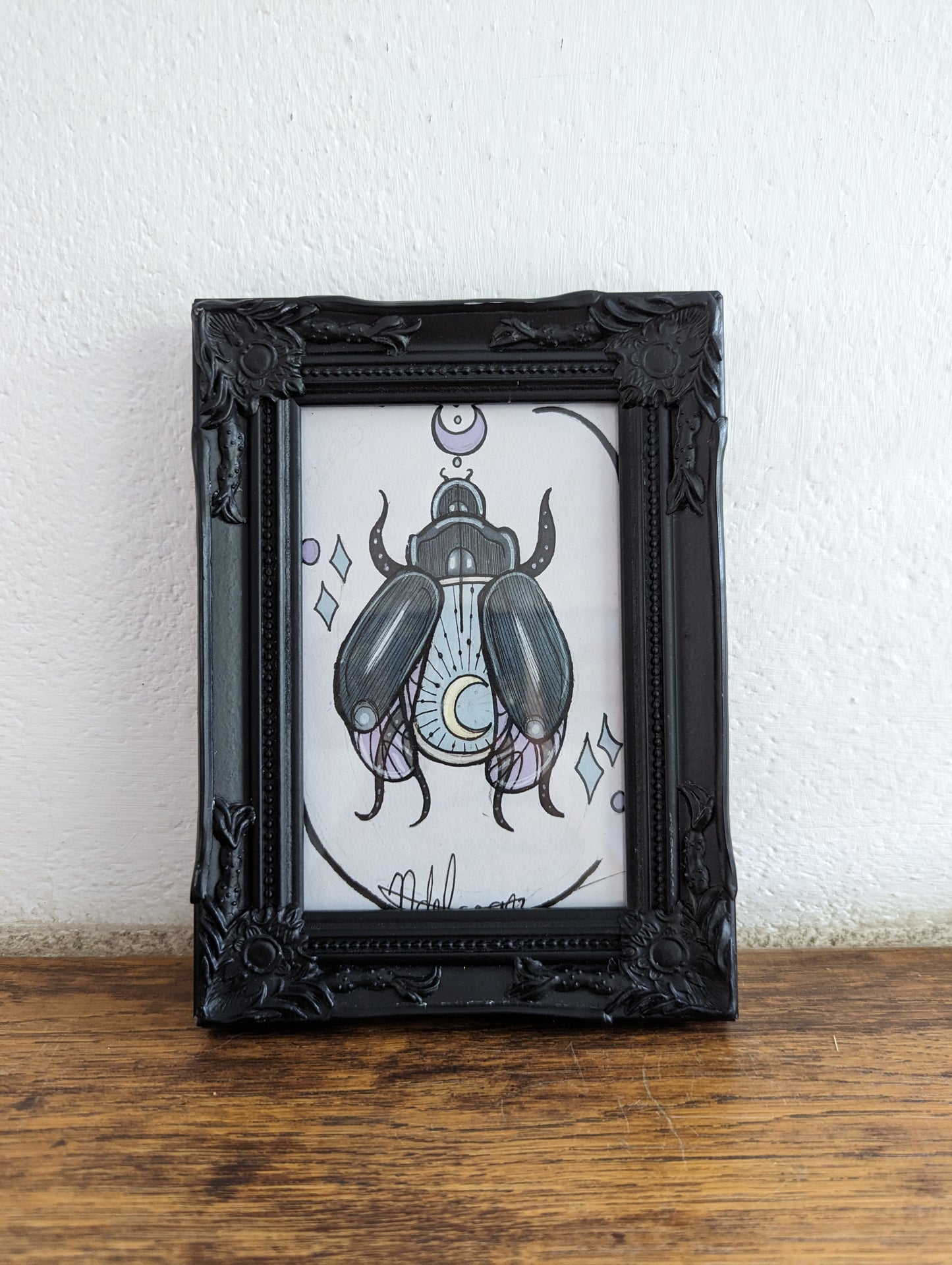 Framed Original Moonbeetle