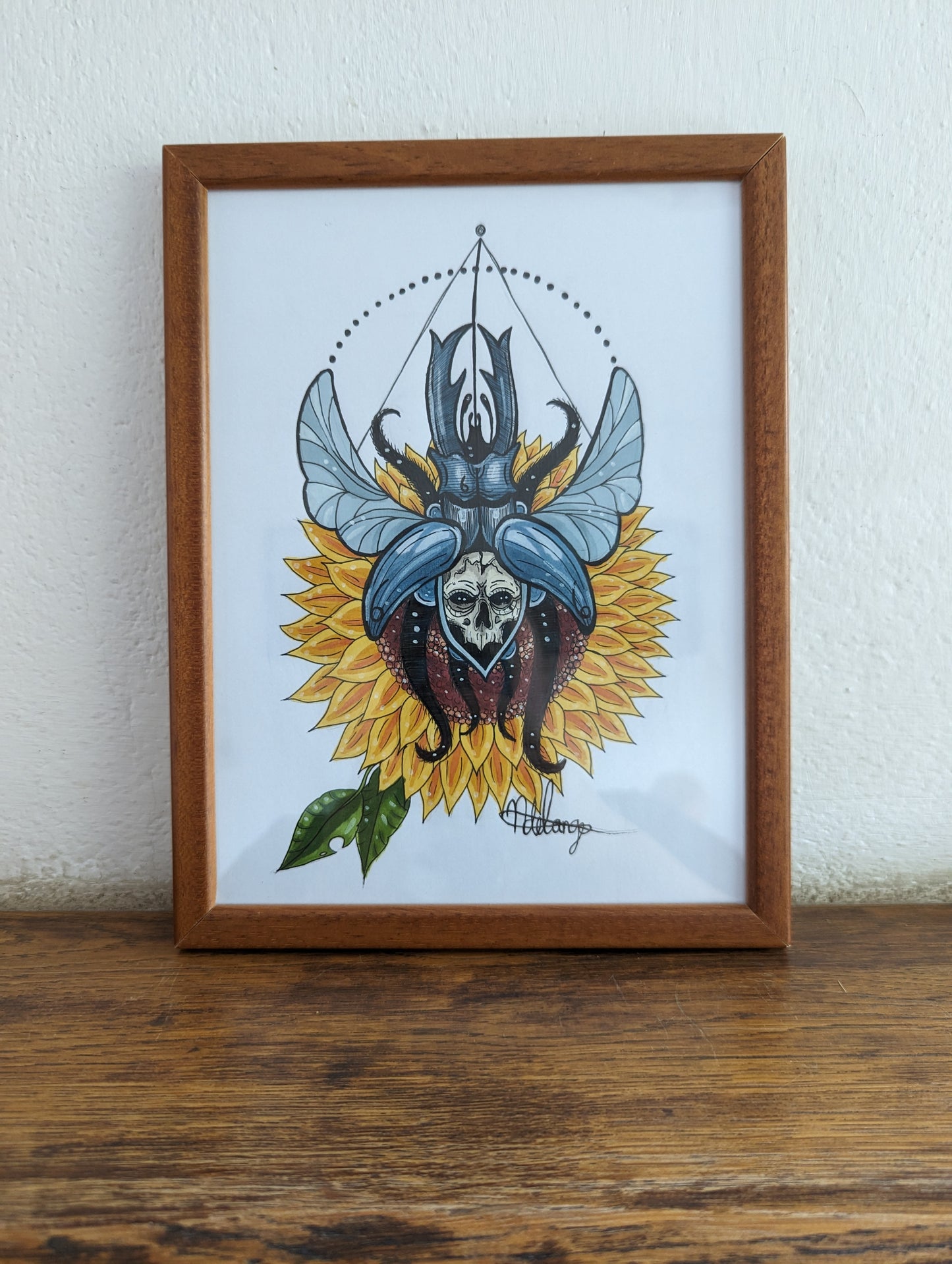 Framed Original Sunflower Beetle