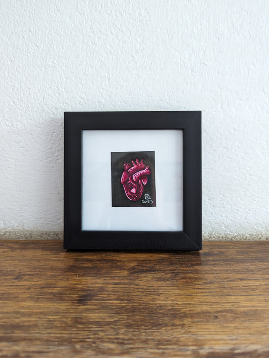 Framed Original Anatomical Hearts