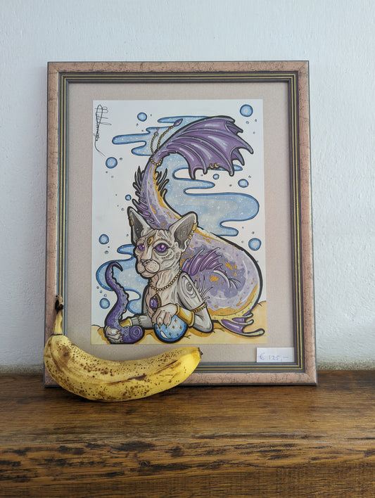 Framed Original Mercat (No Shipping)