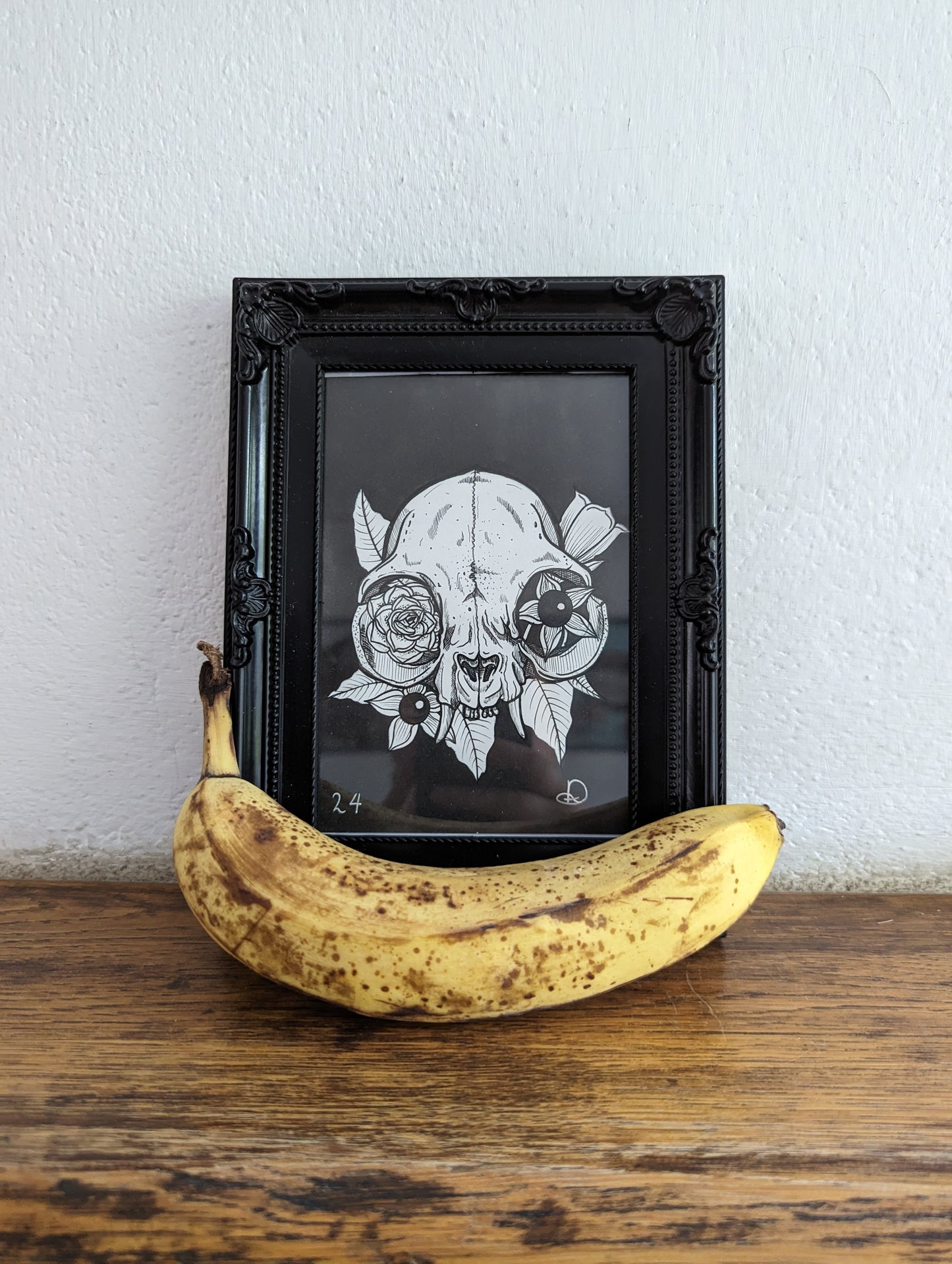 Framed Original Catskull