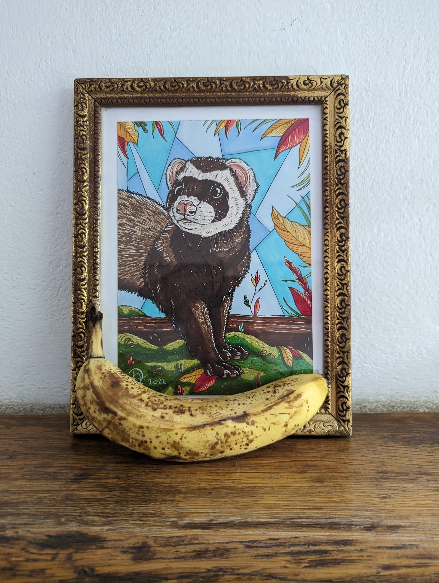 Framed Original Brown Ferret (Pick up preferred)