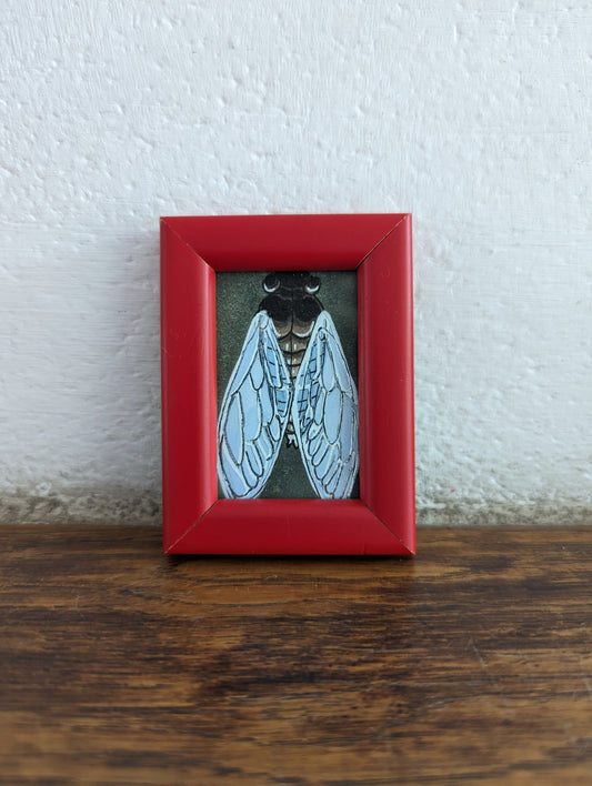 Framed Original Bugs in red