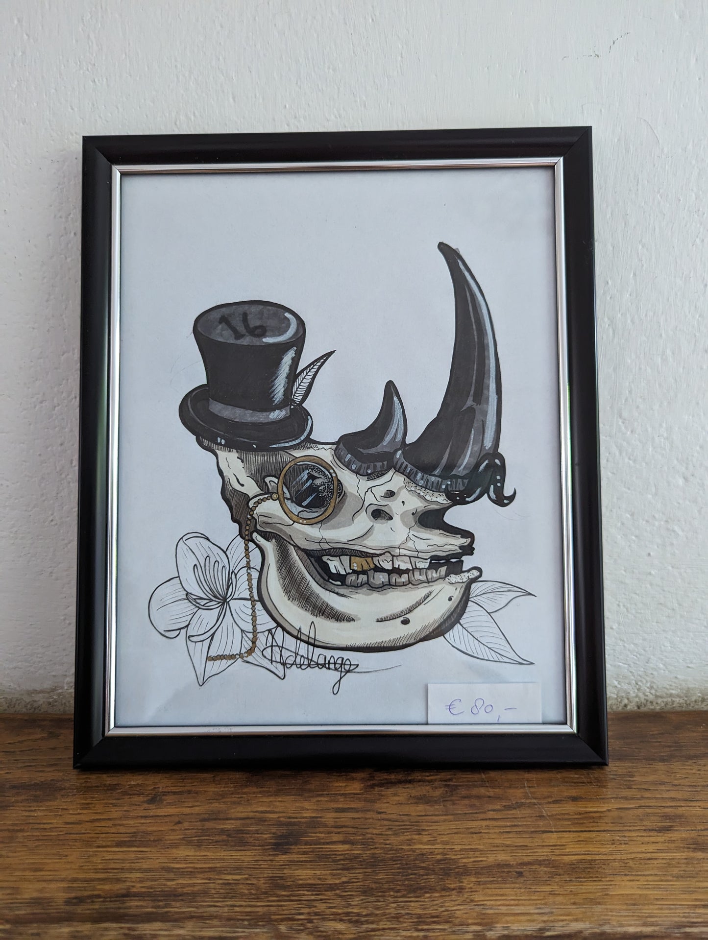 Framed Original Rhinoskull