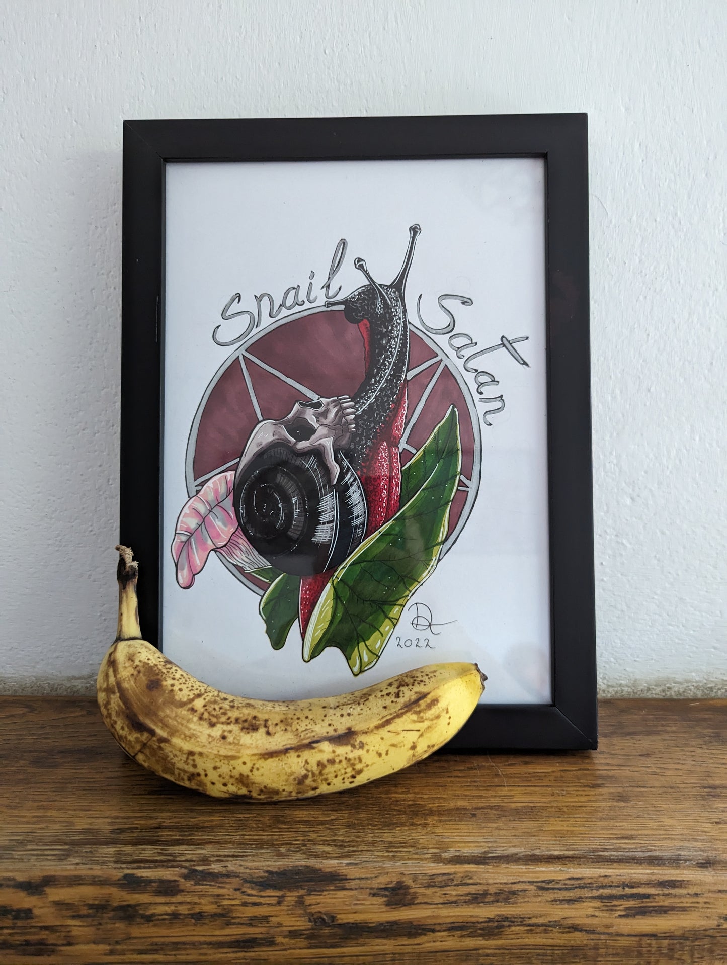 Framed Original Snail Satan