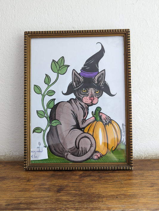 Framed Original Sphynx Witch (Pick up Preferred)